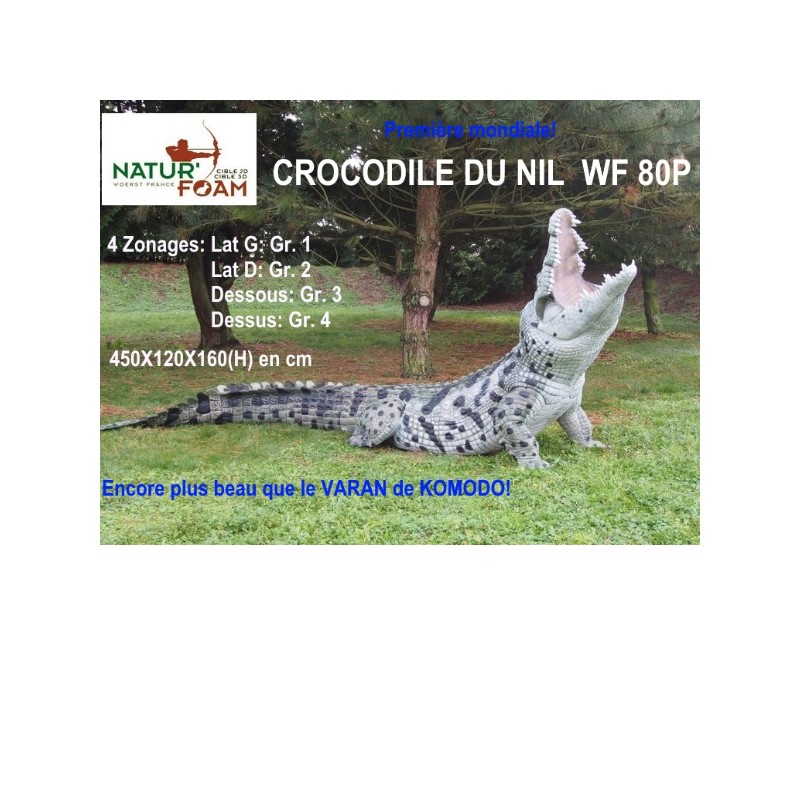 3D NATURFOAM Crocodile du Nil
